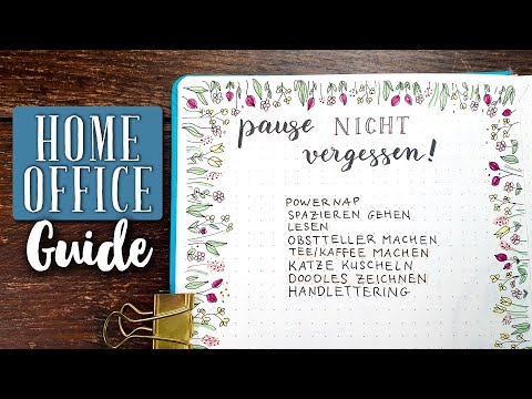 Bullet Journal für die Arbeit: Home Office Organisation